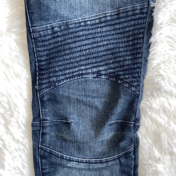 Express Biker Style Blue Jeans Size 2 - Picture 6 of 14